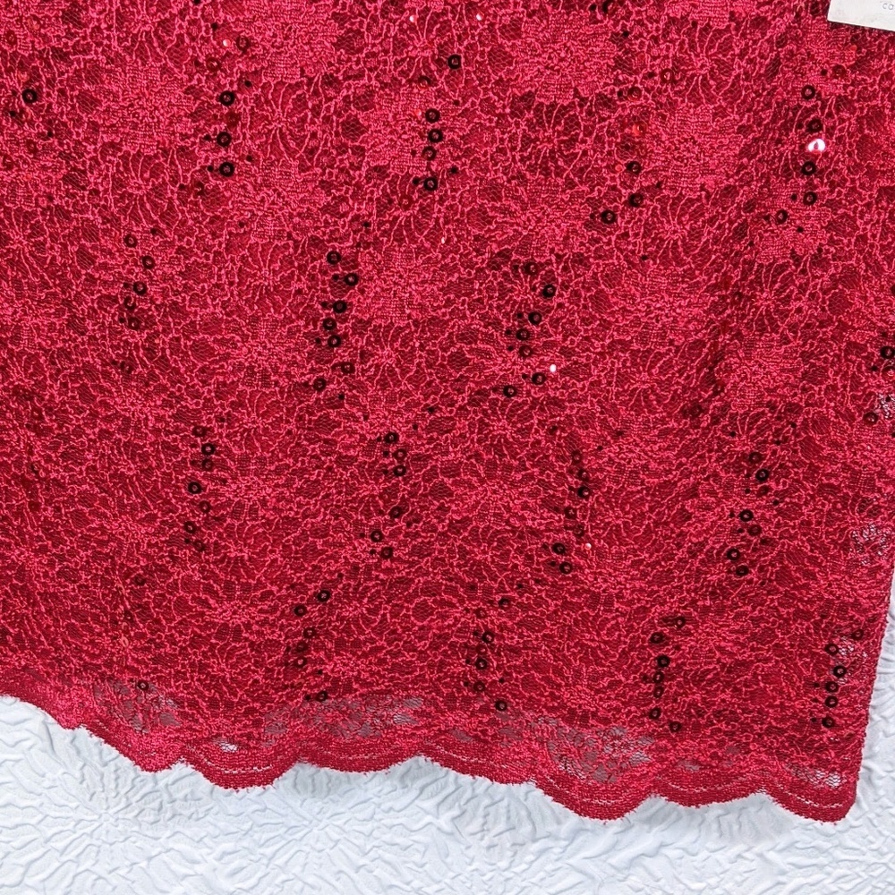 Calvin Klein Lace Sequin Cocktail Dress - Picture 5 of 9